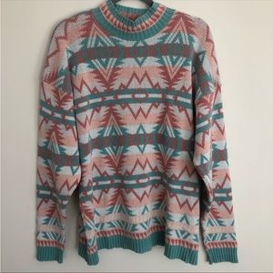 Vintage Melbourne County Fair Isle Knit Sweater